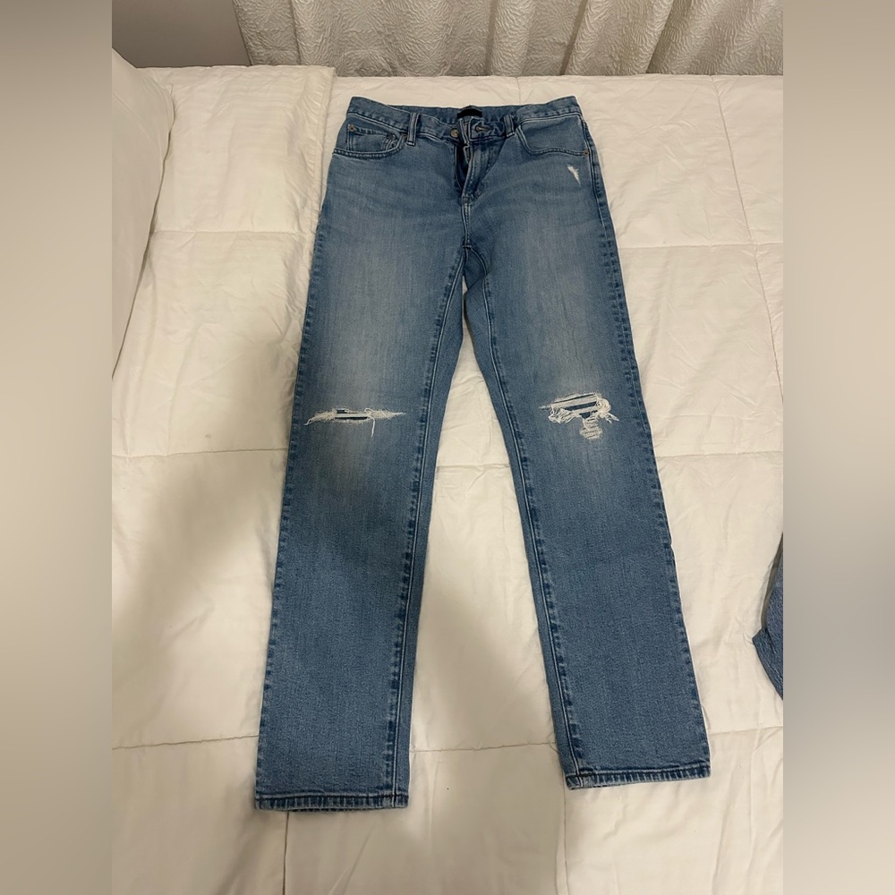Uniqlo Men Distressed Slim-Fit Jeans
